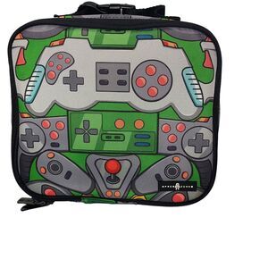 Space Junk Zippered Lunchbox Cooler/Gaming‎ Carry Case Nintendo Playstation Xbox